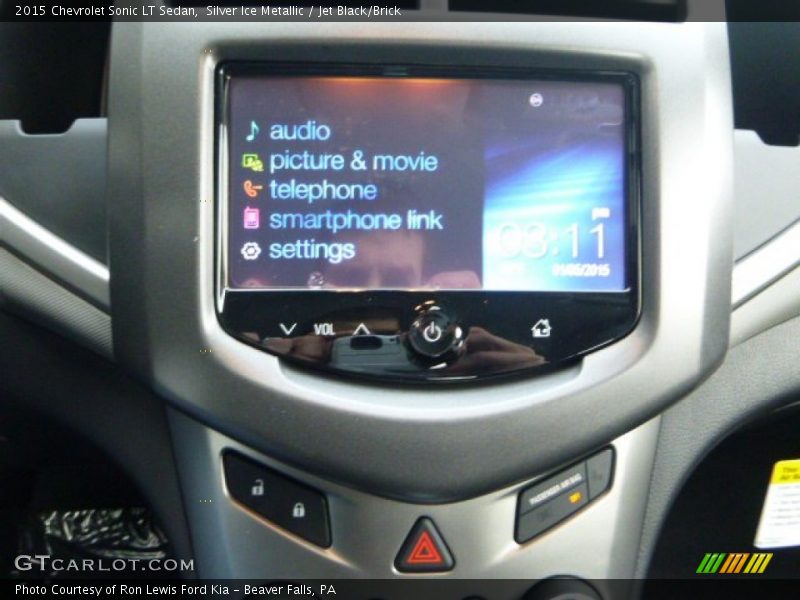 Silver Ice Metallic / Jet Black/Brick 2015 Chevrolet Sonic LT Sedan