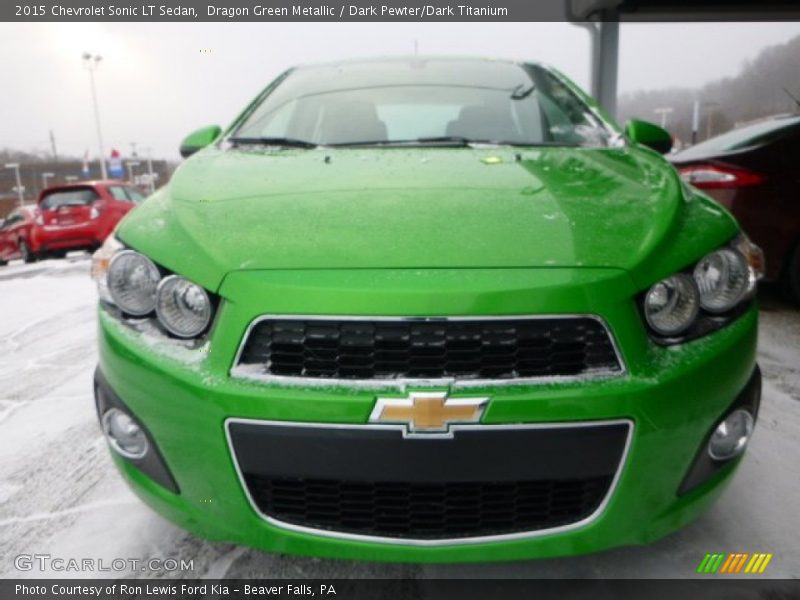 Dragon Green Metallic / Dark Pewter/Dark Titanium 2015 Chevrolet Sonic LT Sedan