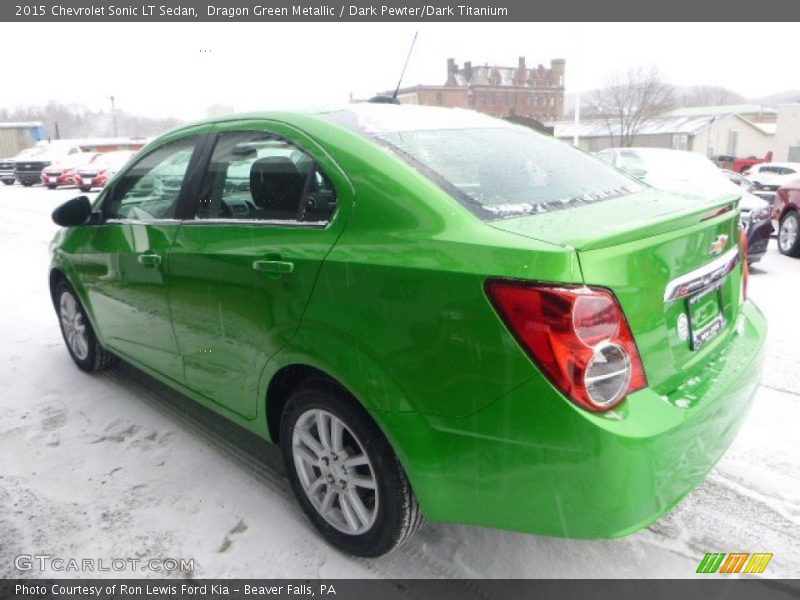 Dragon Green Metallic / Dark Pewter/Dark Titanium 2015 Chevrolet Sonic LT Sedan