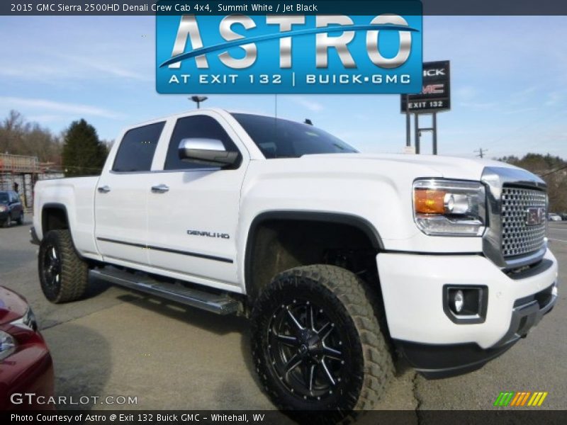 Summit White / Jet Black 2015 GMC Sierra 2500HD Denali Crew Cab 4x4