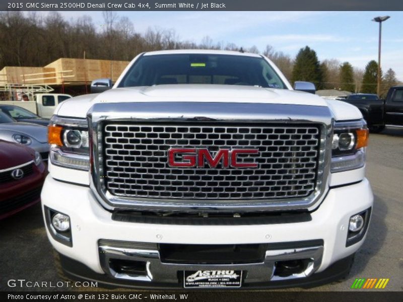 Summit White / Jet Black 2015 GMC Sierra 2500HD Denali Crew Cab 4x4