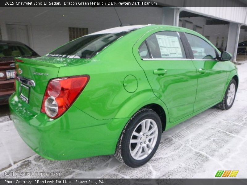 Dragon Green Metallic / Dark Pewter/Dark Titanium 2015 Chevrolet Sonic LT Sedan