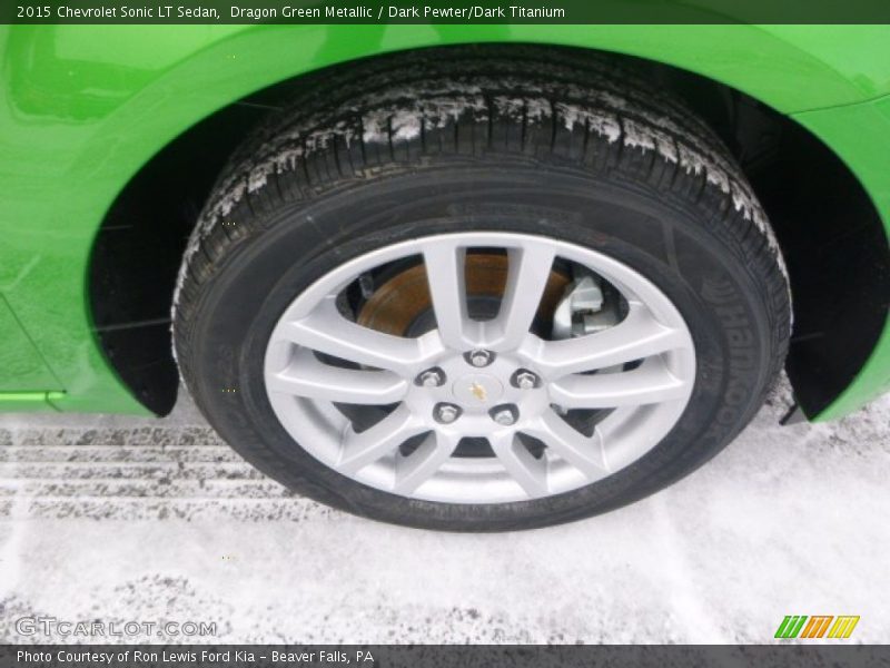 Dragon Green Metallic / Dark Pewter/Dark Titanium 2015 Chevrolet Sonic LT Sedan
