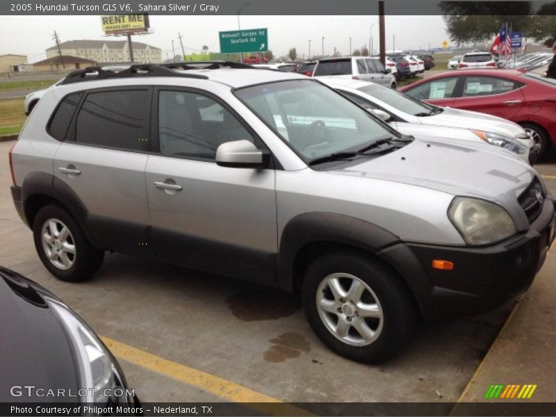 Sahara Silver / Gray 2005 Hyundai Tucson GLS V6
