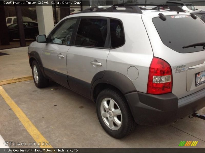 Sahara Silver / Gray 2005 Hyundai Tucson GLS V6