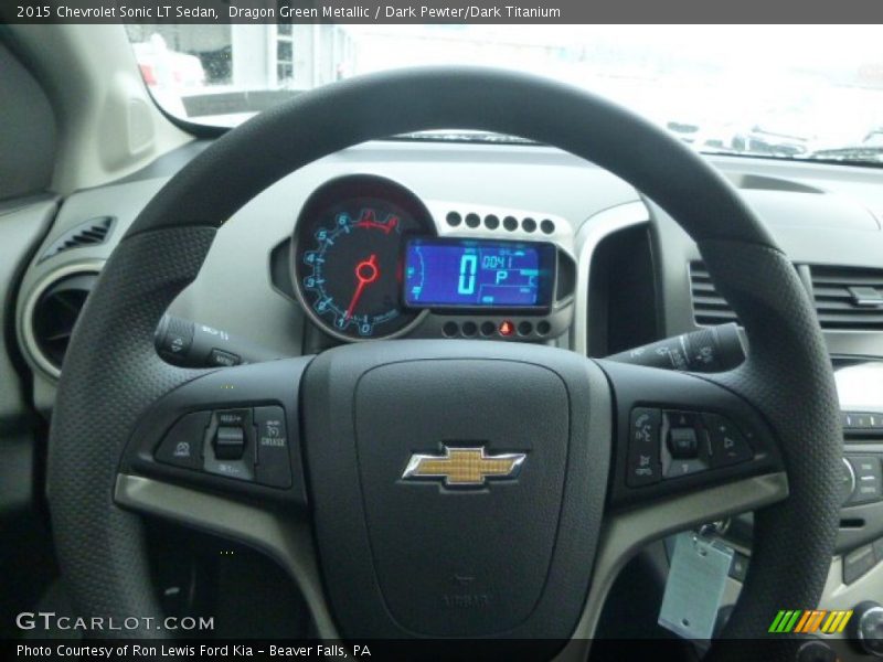 Dragon Green Metallic / Dark Pewter/Dark Titanium 2015 Chevrolet Sonic LT Sedan