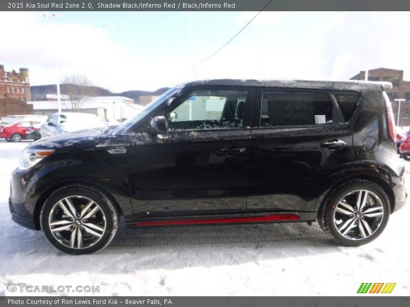 Shadow Black/Inferno Red / Black/Inferno Red 2015 Kia Soul Red Zone 2.0