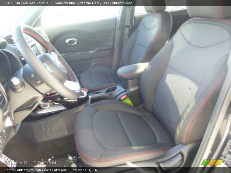 Shadow Black/Inferno Red / Black/Inferno Red 2015 Kia Soul Red Zone 2.0