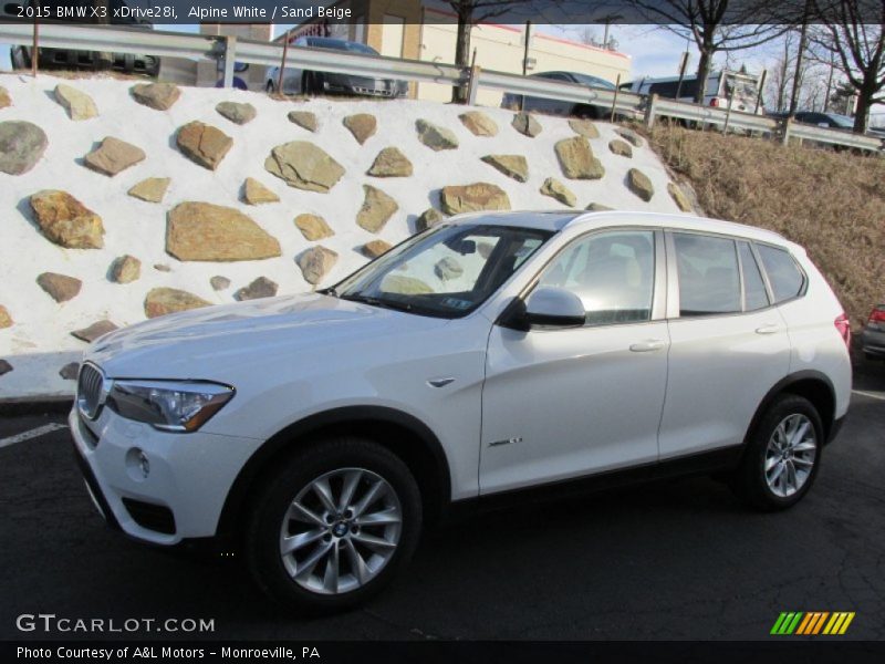 Alpine White / Sand Beige 2015 BMW X3 xDrive28i