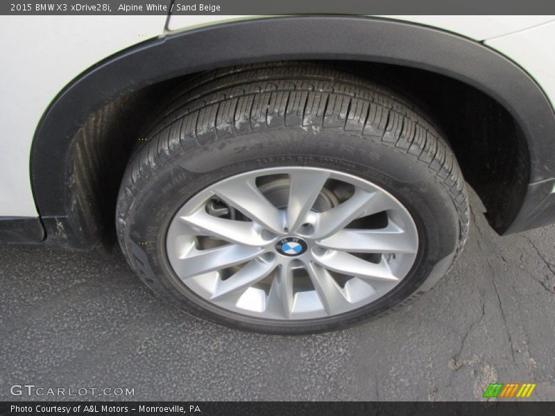 Alpine White / Sand Beige 2015 BMW X3 xDrive28i