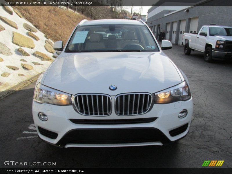 Alpine White / Sand Beige 2015 BMW X3 xDrive28i