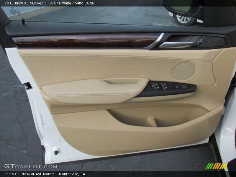 Alpine White / Sand Beige 2015 BMW X3 xDrive28i