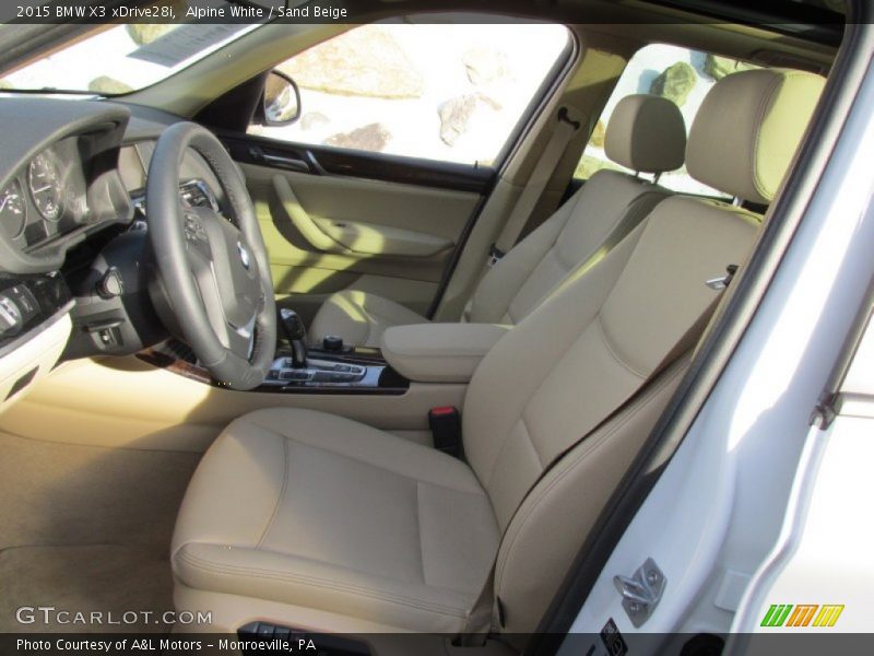 Alpine White / Sand Beige 2015 BMW X3 xDrive28i