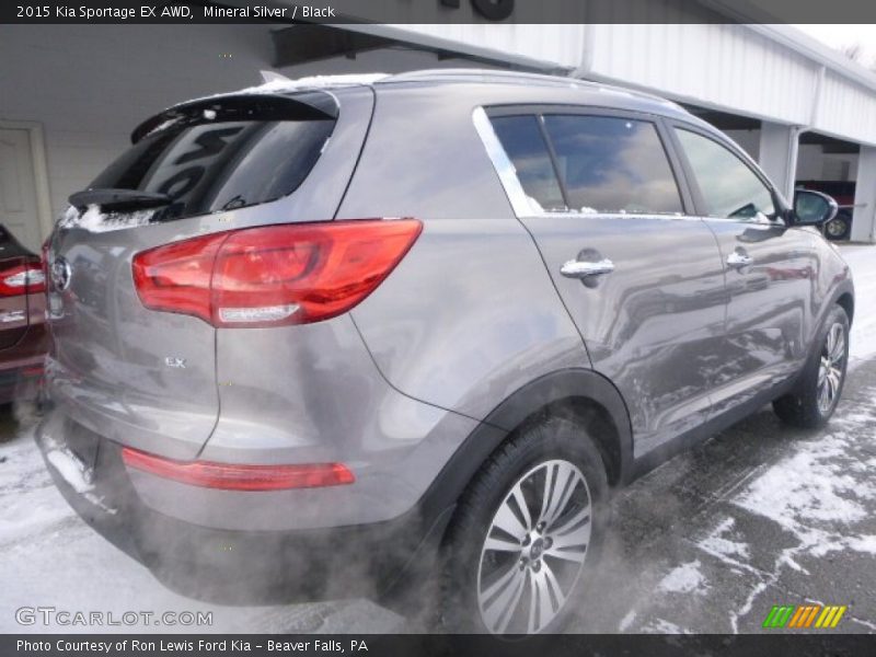 Mineral Silver / Black 2015 Kia Sportage EX AWD