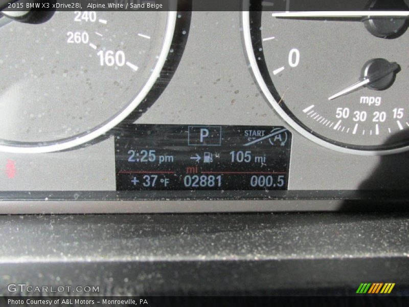 Alpine White / Sand Beige 2015 BMW X3 xDrive28i