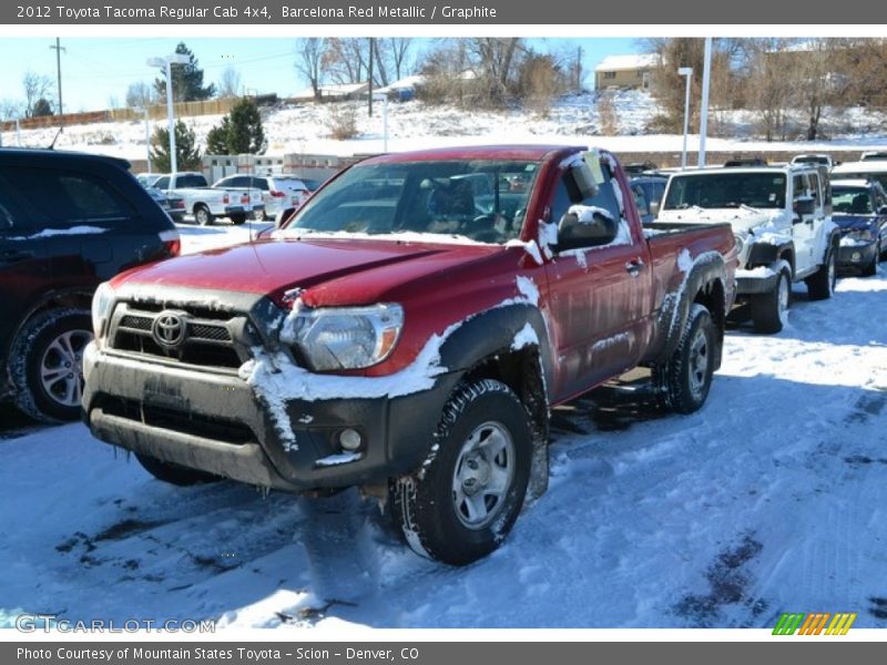 Barcelona Red Metallic / Graphite 2012 Toyota Tacoma Regular Cab 4x4