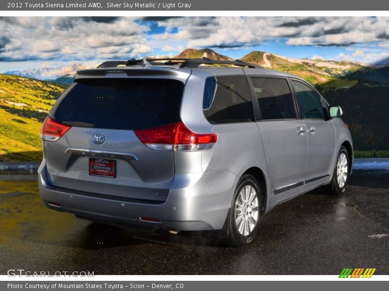Silver Sky Metallic / Light Gray 2012 Toyota Sienna Limited AWD
