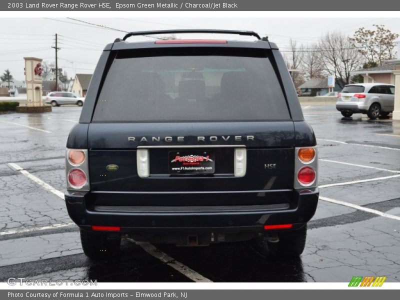 Epsom Green Metallic / Charcoal/Jet Black 2003 Land Rover Range Rover HSE