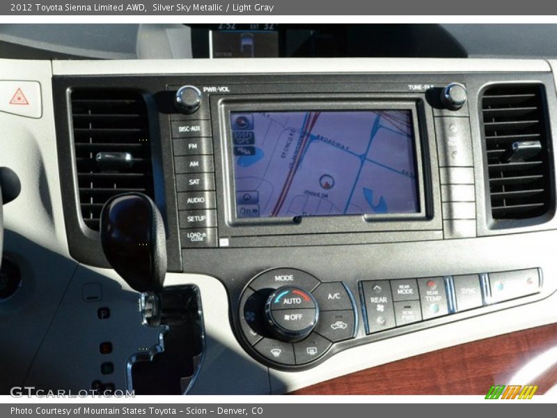 Silver Sky Metallic / Light Gray 2012 Toyota Sienna Limited AWD