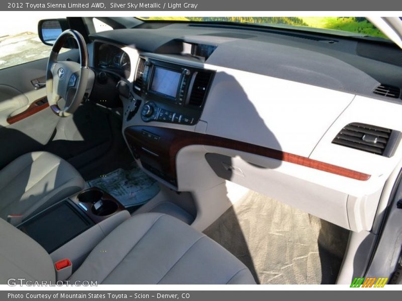 Silver Sky Metallic / Light Gray 2012 Toyota Sienna Limited AWD