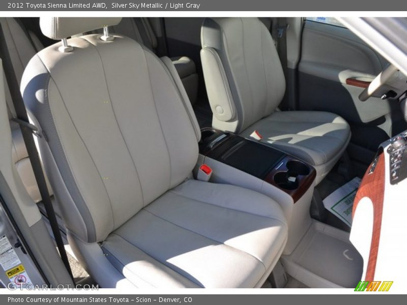 Silver Sky Metallic / Light Gray 2012 Toyota Sienna Limited AWD