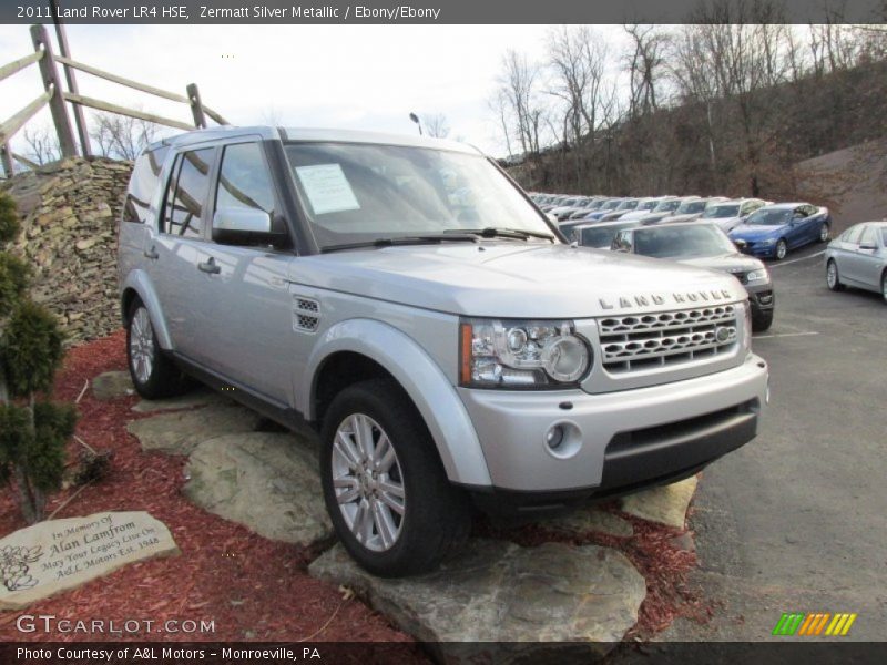 Zermatt Silver Metallic / Ebony/Ebony 2011 Land Rover LR4 HSE