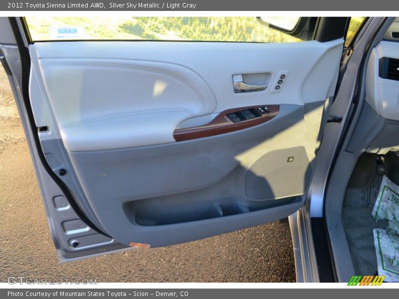 Silver Sky Metallic / Light Gray 2012 Toyota Sienna Limited AWD
