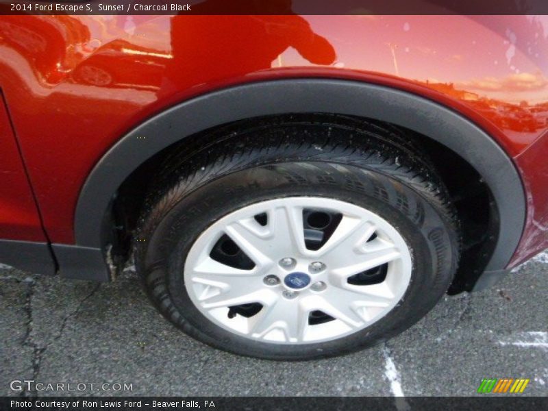 Sunset / Charcoal Black 2014 Ford Escape S