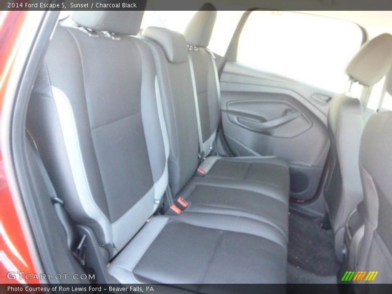 Sunset / Charcoal Black 2014 Ford Escape S