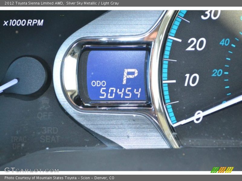 Silver Sky Metallic / Light Gray 2012 Toyota Sienna Limited AWD