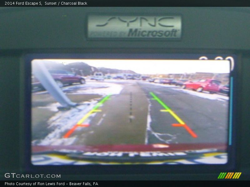 Sunset / Charcoal Black 2014 Ford Escape S