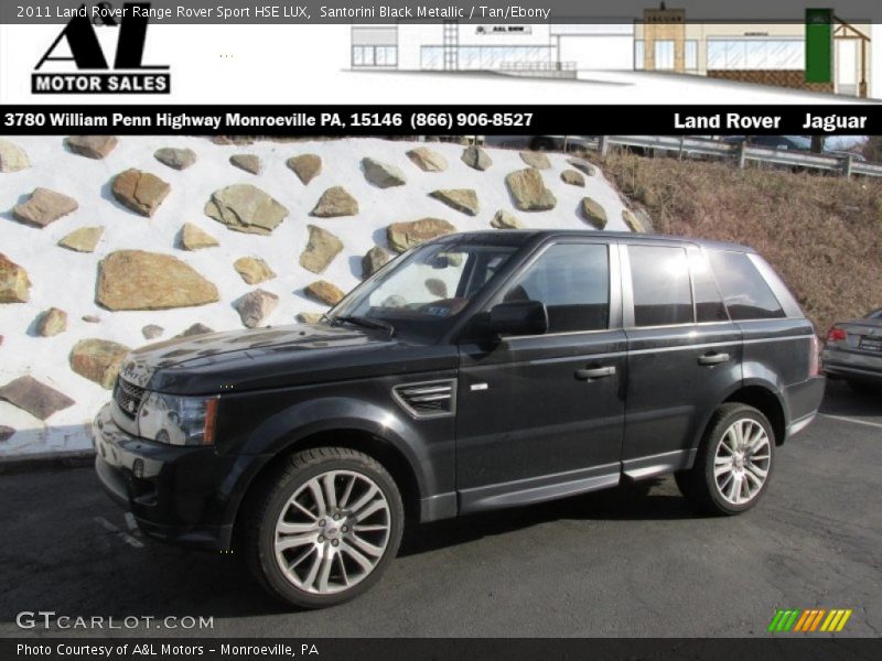 Santorini Black Metallic / Tan/Ebony 2011 Land Rover Range Rover Sport HSE LUX