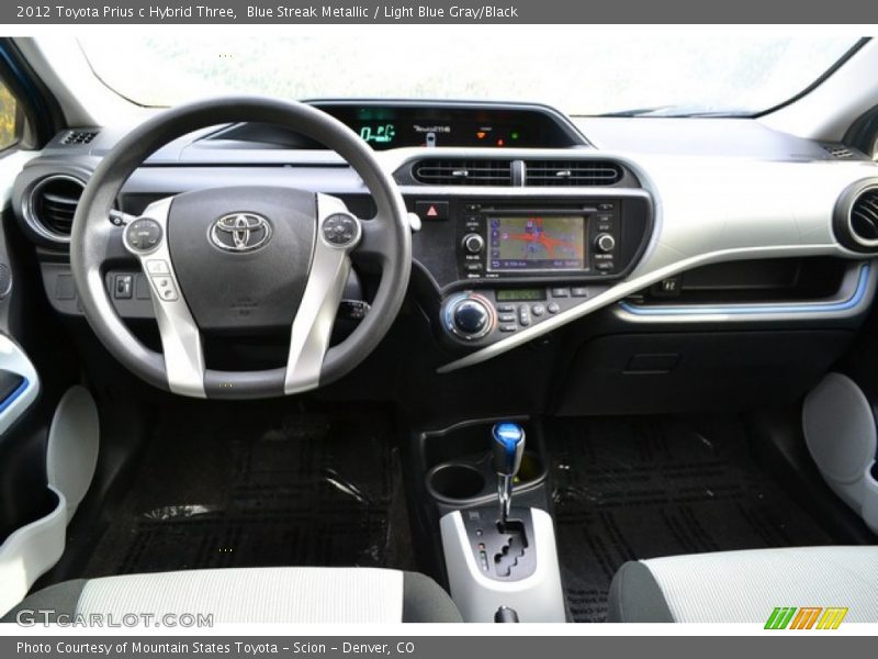 Dashboard of 2012 Prius c Hybrid Three