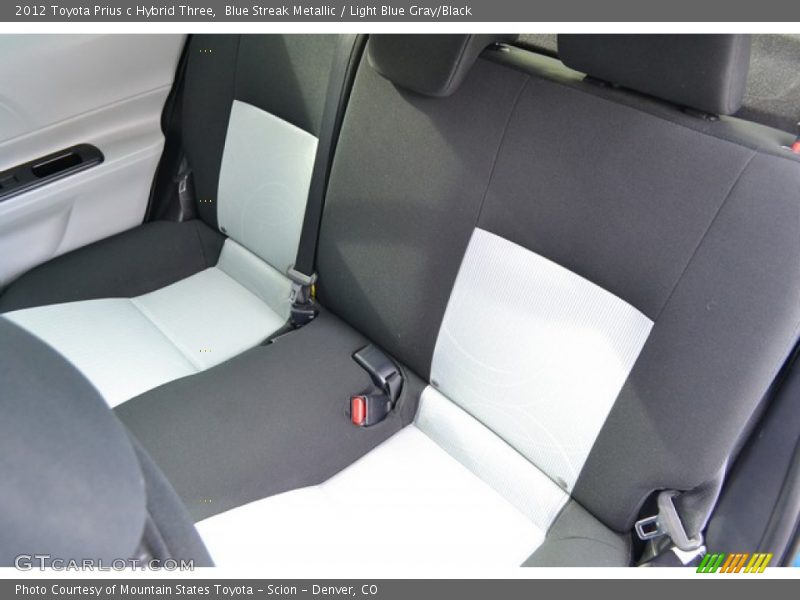 Blue Streak Metallic / Light Blue Gray/Black 2012 Toyota Prius c Hybrid Three