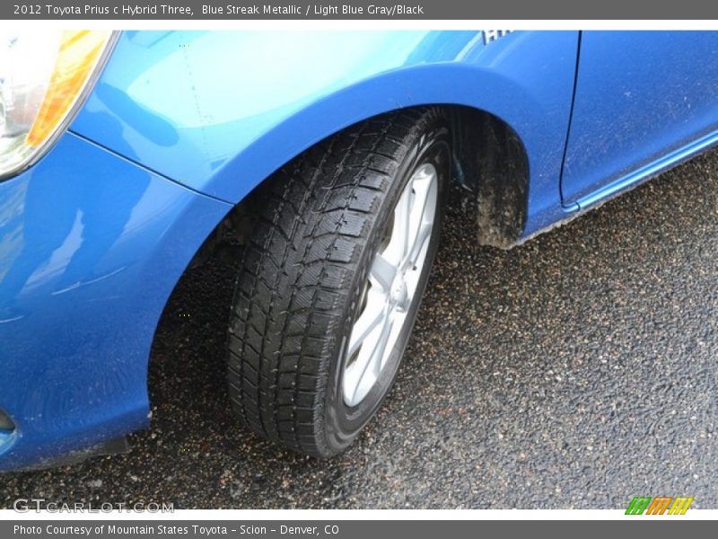 Blue Streak Metallic / Light Blue Gray/Black 2012 Toyota Prius c Hybrid Three