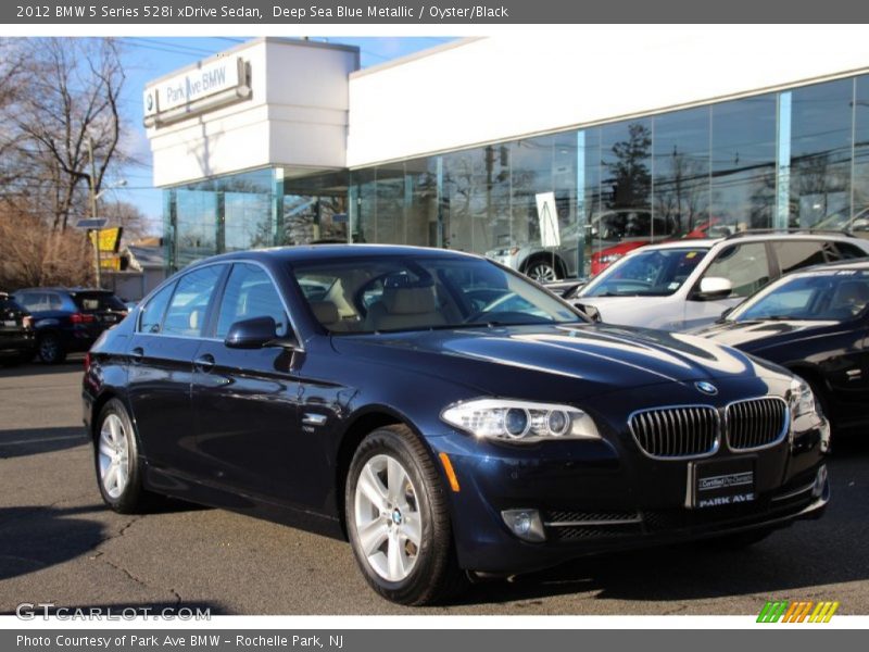 Deep Sea Blue Metallic / Oyster/Black 2012 BMW 5 Series 528i xDrive Sedan
