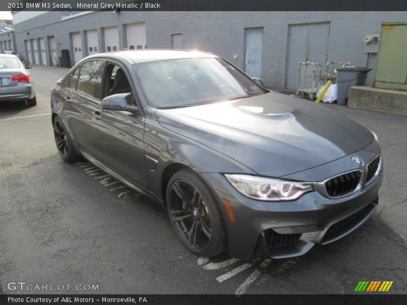 Mineral Grey Metallic / Black 2015 BMW M3 Sedan