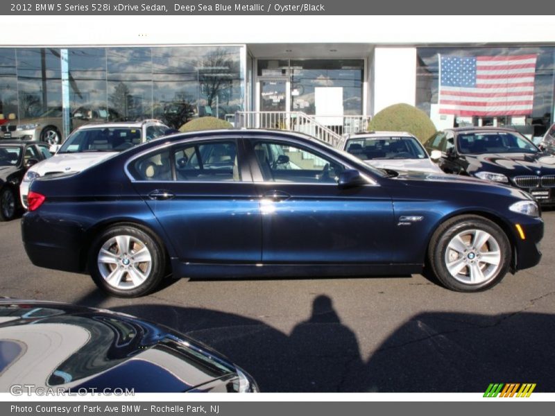 Deep Sea Blue Metallic / Oyster/Black 2012 BMW 5 Series 528i xDrive Sedan
