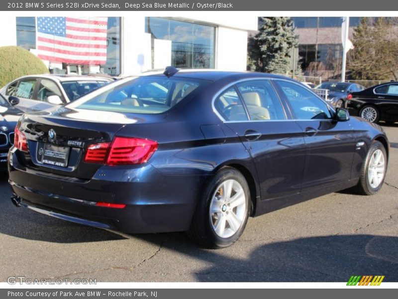 Deep Sea Blue Metallic / Oyster/Black 2012 BMW 5 Series 528i xDrive Sedan