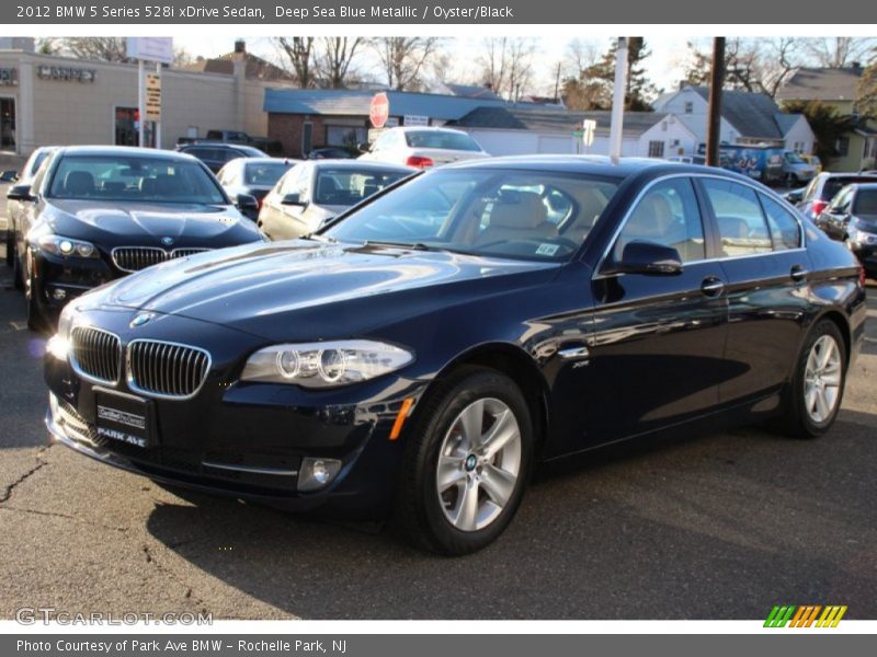 Deep Sea Blue Metallic / Oyster/Black 2012 BMW 5 Series 528i xDrive Sedan