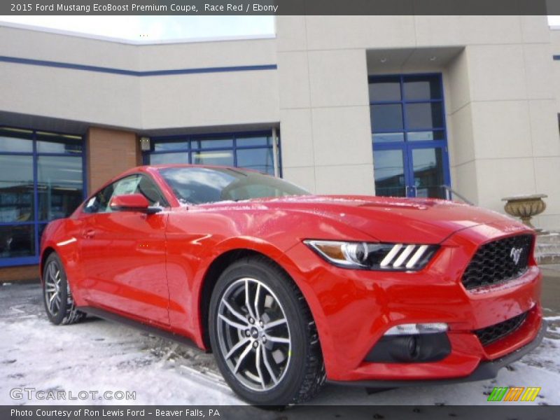 Race Red / Ebony 2015 Ford Mustang EcoBoost Premium Coupe