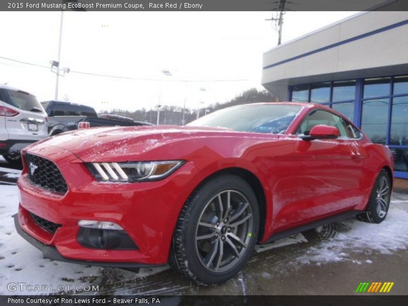 Race Red / Ebony 2015 Ford Mustang EcoBoost Premium Coupe