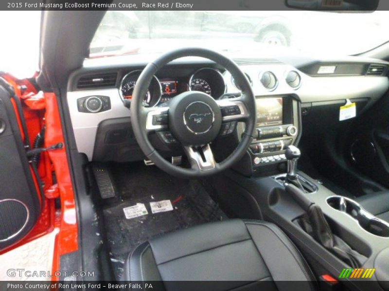 Race Red / Ebony 2015 Ford Mustang EcoBoost Premium Coupe