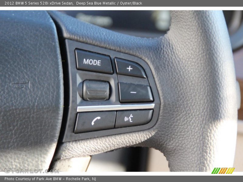 Deep Sea Blue Metallic / Oyster/Black 2012 BMW 5 Series 528i xDrive Sedan