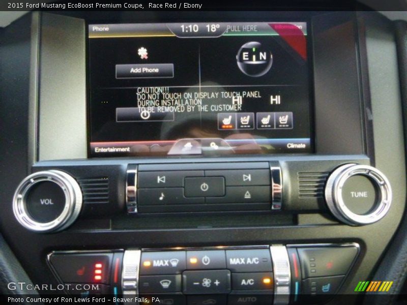 Race Red / Ebony 2015 Ford Mustang EcoBoost Premium Coupe