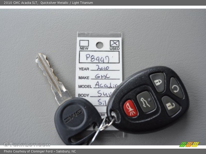 Keys of 2010 Acadia SLT