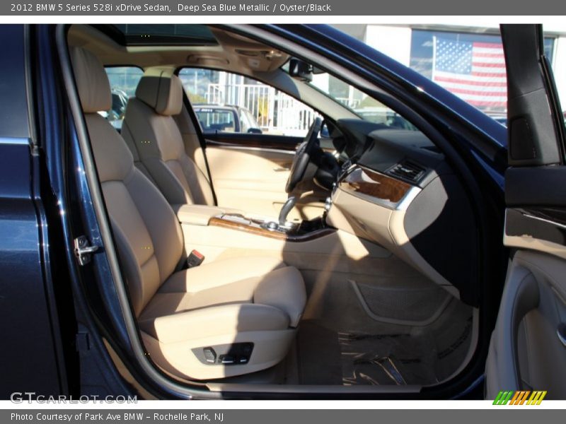 Deep Sea Blue Metallic / Oyster/Black 2012 BMW 5 Series 528i xDrive Sedan