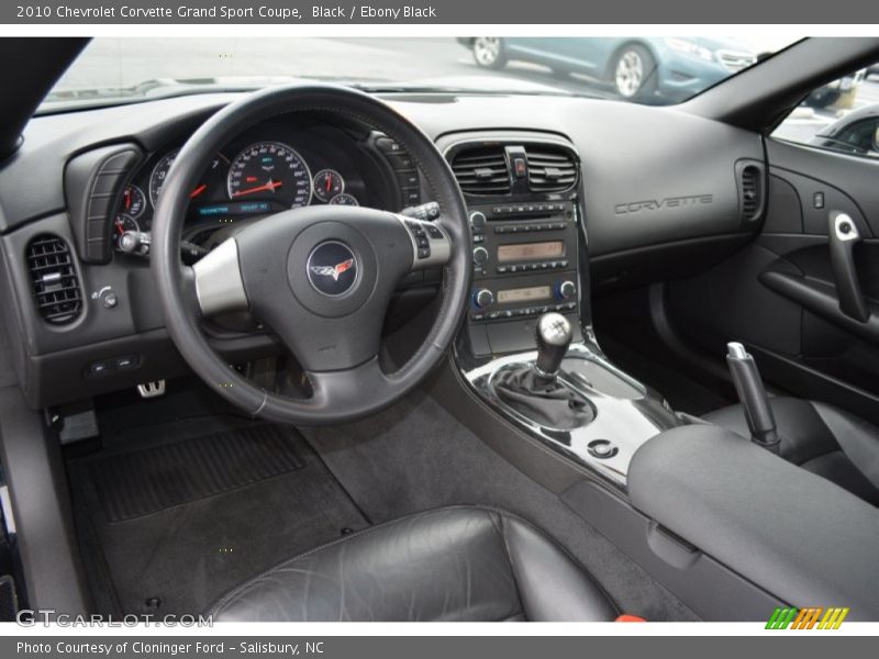 Ebony Black Interior - 2010 Corvette Grand Sport Coupe 