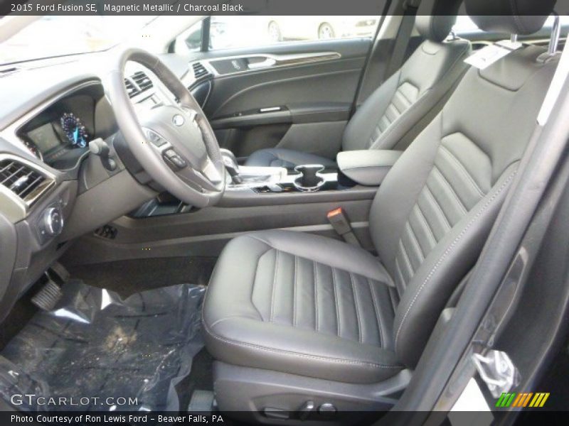 Magnetic Metallic / Charcoal Black 2015 Ford Fusion SE