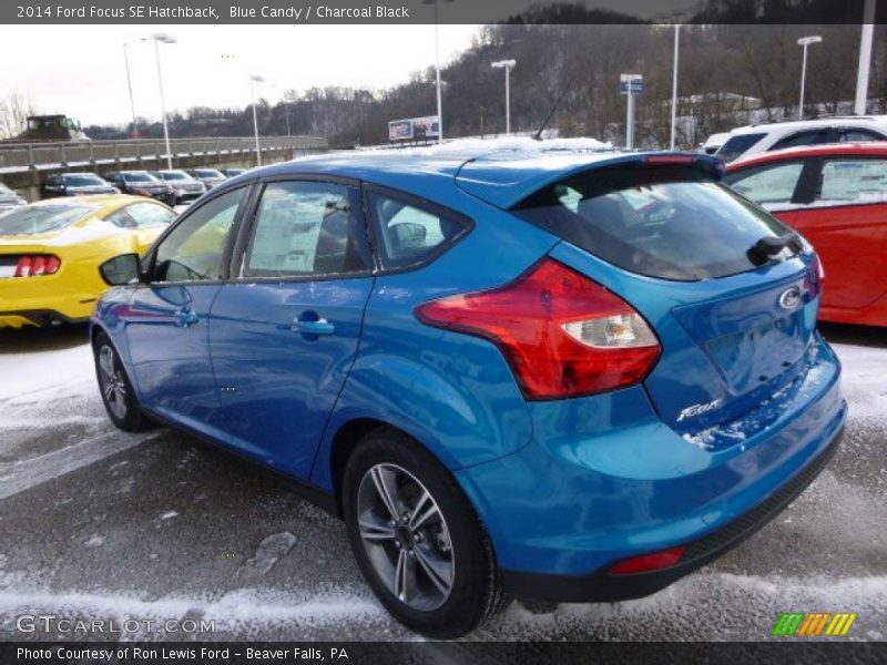 Blue Candy / Charcoal Black 2014 Ford Focus SE Hatchback